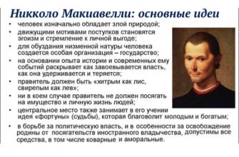 Макиавелли основные идеи